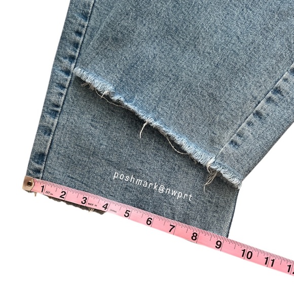 MOTHER Half Pipe Ankle Fray I Confess High Waist Wide Leg Crop 23 - Picture 13 of 16